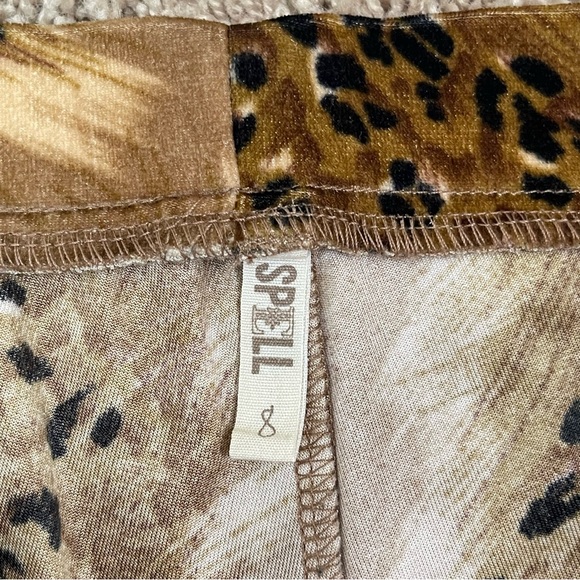 Spell and the Gypsy Velvet Savannah Bells Animal Print Flare Boho Pants Size 8 - Picture 9 of 15